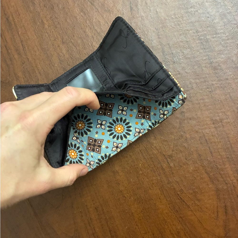 Vera Bradley Kisslock Floral Brown Retired Canyon Patterned Women's Coin Wallet - Picture 7 of 10